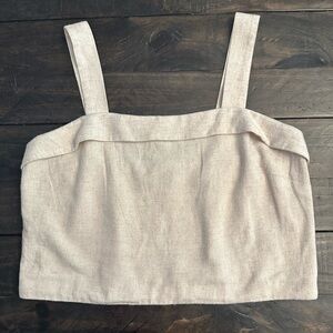 American Eagle Linen Blend Crop Top